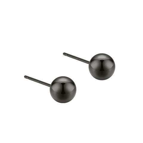 Simple Style Round Silver Plating Ear Studs 1 Pair