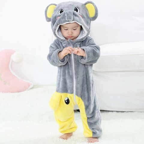 Cute Animal Velvet Polyester Baby Clothes