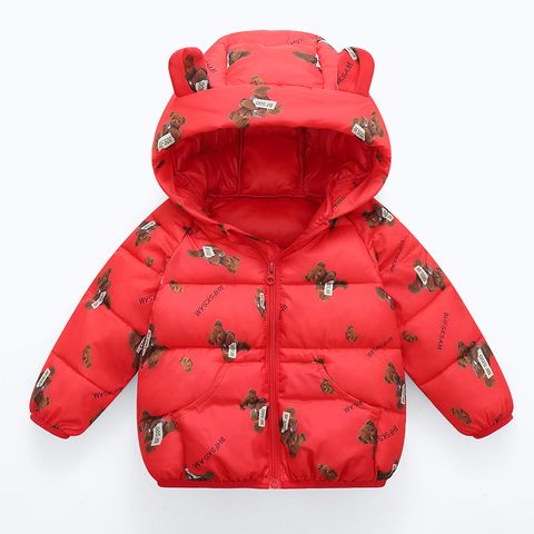 Cute Cartoon Polyester Boys Outerwear