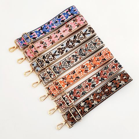 New Thick Color Ethnic Style Jacquard Wide Shoulder Strap Single Shoulder Crossbody Women Bag Accessories Long Strap Replacement Bag Strap