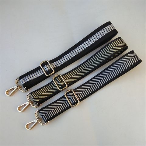 Polyester Stripe Leopard Sling Strap Bag Accessories