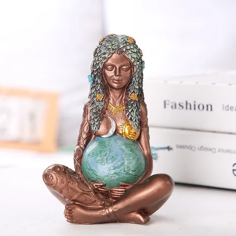 Mother Earth Statue Resin Craft Ornament Desktop Decoration Wholesale