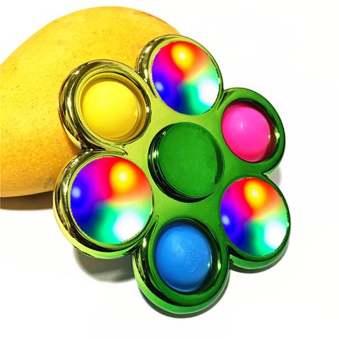 Fashion Glowing Fingertip Spinning Top Luminous Decompression  Toy Wholesale