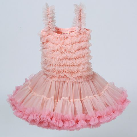 Princess Solid Color Nylon Girls Dresses