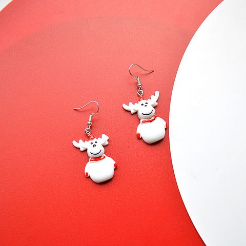 Fashion Santa Claus Snowman Resin Women's Drop Earrings 1 Pair