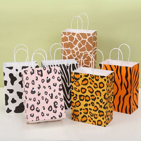 Cute Zebra Tiger Skin Leopard Paper Street Gift Bags