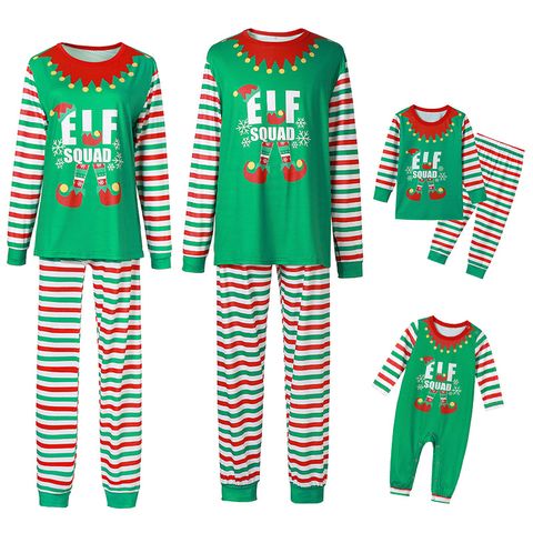 Fashion Cartoon Polyester Pants Sets Family Matching Outfits