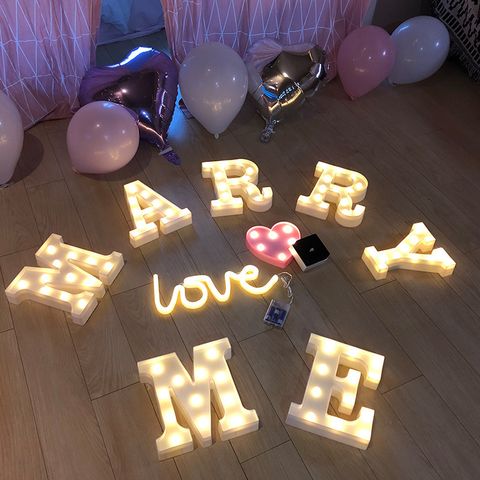 Valentine's Day Fashion Letter Pvc Party Lightings 1 Piece