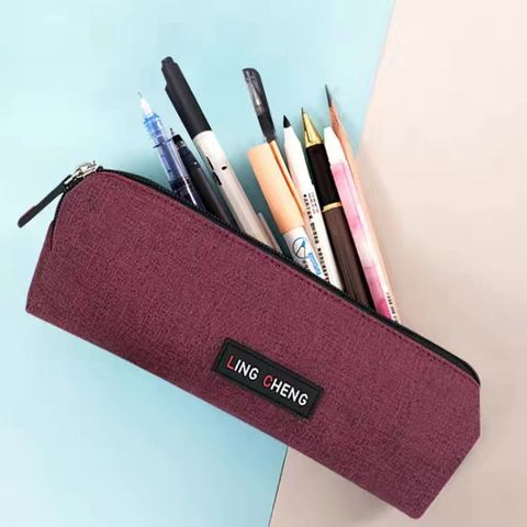 Simple Large Capacity Double-layer Oxford Fabric Pencil Bag Student Stationery Wholesale