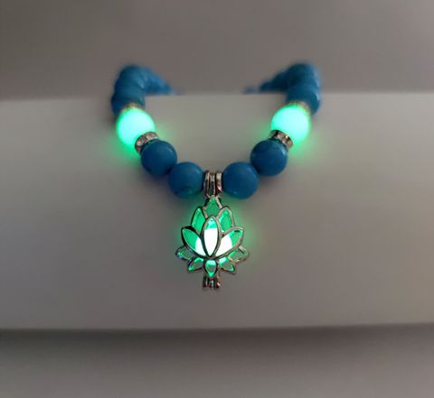 Fashion Flower Natural Stone Turquoise Bracelets 1 Piece