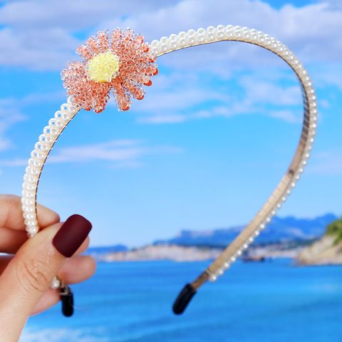 Retro Bow Knot Alloy Pearl Hair Band