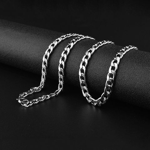 Fashion Geometric Titanium Steel Plating Unisex Necklace