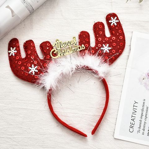 Cute Santa Claus Antlers Cloth Hair Band