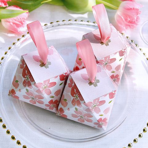 Valentine's Day Geometric Flower Paper Wedding Gift Wrapping Supplies 1 Piece