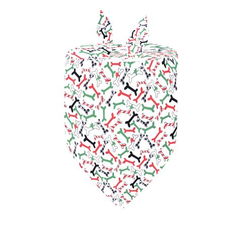 Casual Polyester Christmas Geometric Pet Scarf 1 Piece