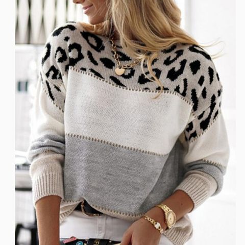 Women's Blouse Long Sleeve Sweaters & Cardigans Fashion Stripe