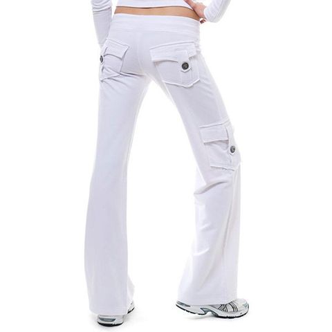 Women's Casual Solid Color Full Length Casual Pants