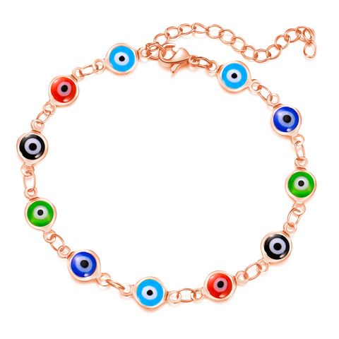 Retro Devil's Eye Copper Bracelets