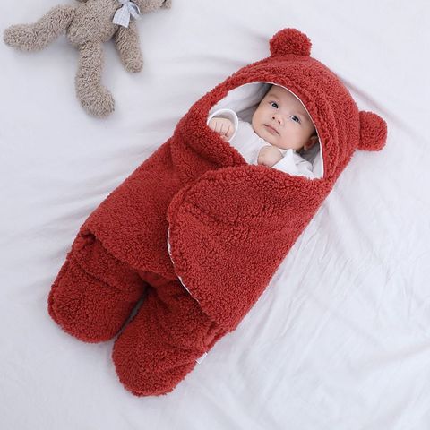 Cute Solid Color Polyester Baby Bedding