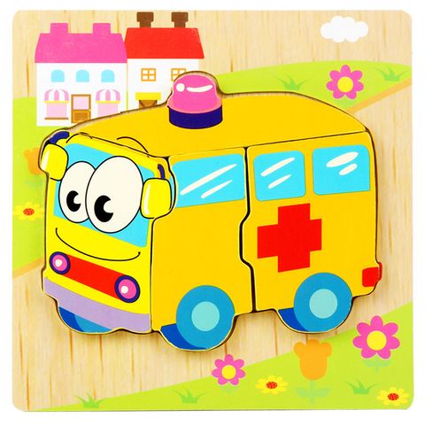 Cute Three Dimensional Wooden Board Children Matching Puzzle Educational Toys Wholesale