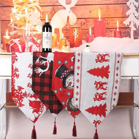 Christmas Fashion Elk Cloth Banquet Tablecloth