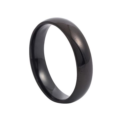 Basic Solid Color Stainless Steel Polishing Plating Rings