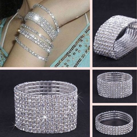 Moda Geométrico Aleación Diamantes De Imitación Mujeres Pulsera