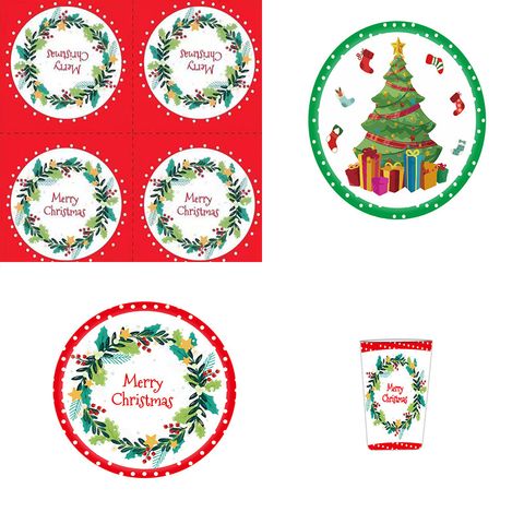 Christmas Christmas Tree Paper Party Gift Stickers 24 Pcs