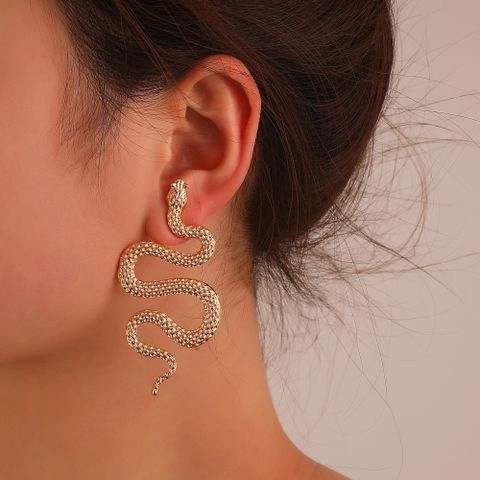 Fashion Snake Alloy Plating Women's Drop Earrings 1 Pair