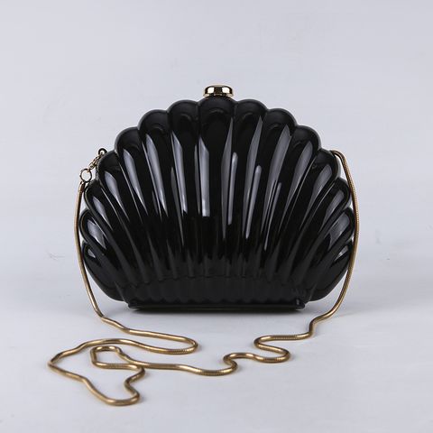 Abs Solid Color Shell Evening Bags