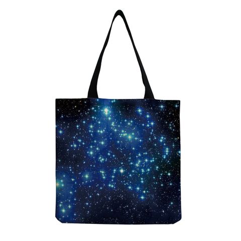 Unisex Fashion Starry Sky Butterfly Shopping Bags