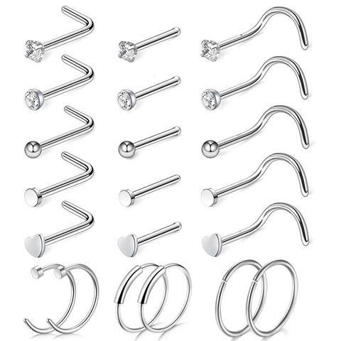 Simple Style Geometric Stainless Steel Nose Studs 1 Set