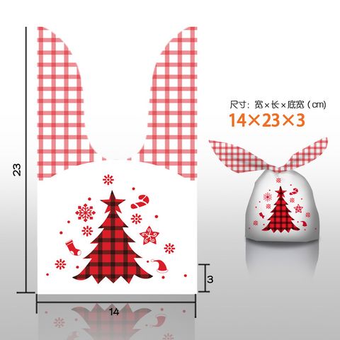 Cartoon Style Santa Claus Snowflake Elk Composite Material Gift Bag