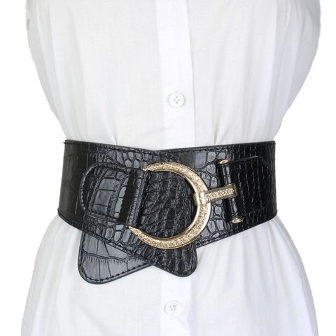 Fashion Crocodile Pu Leather Buckle Women's Leather Belts 1 Piece