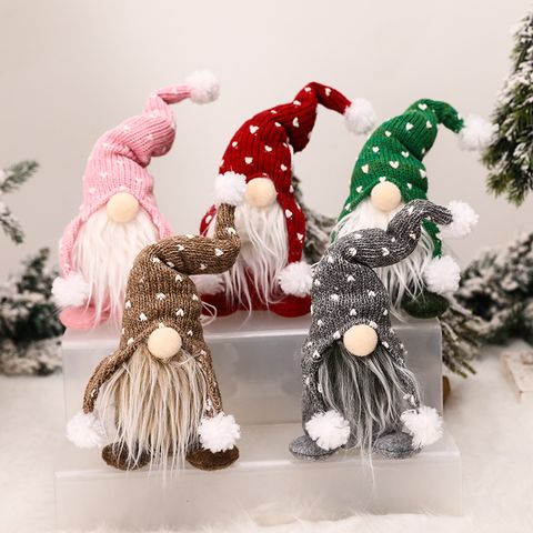 Christmas Cute Cartoon Character Simulation Wool Cloth Cotton Party Ornaments 1 Piece