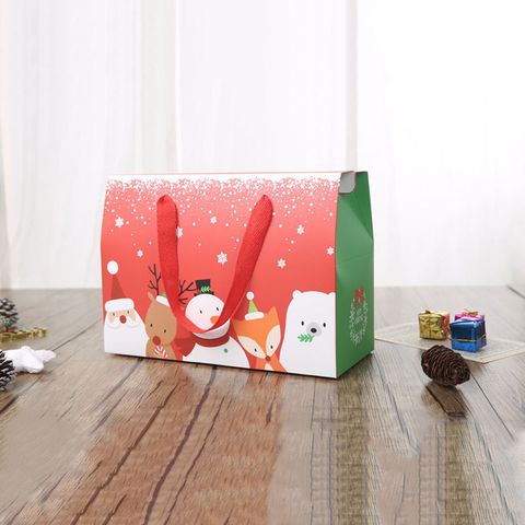 Christmas Cute Santa Claus Bear Snowman Paper Festival Gift Wrapping Supplies 1 Piece