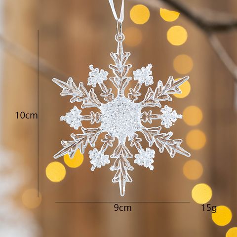 Christmas Cute Snowflake Arylic Party Hanging Ornaments 1 Piece