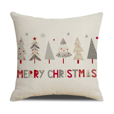 Fashion Christmas Tree Linen Pillow Cases