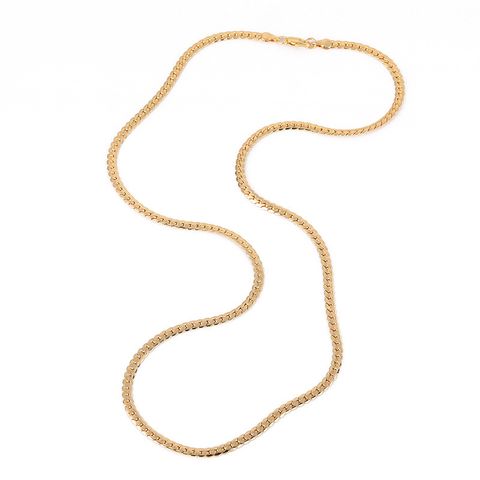 Iron Simple Style Gold Plated Twist Necklace