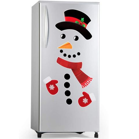 Creative Cartoon Snowman Christmas  Decoration Magnetic Paste Fridge Magnet