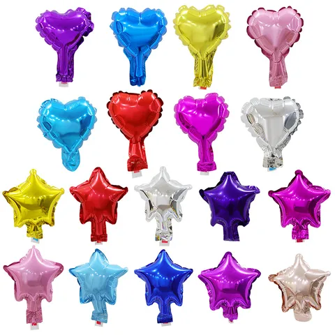 Birthday Star Heart Shape Aluminum Film Party Balloons 1 Piece