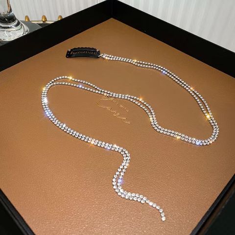 Estilo De Moda Serpiente Mariposa Metal Enchapado Embutido Diamantes De Imitación Horquilla 1 Pieza