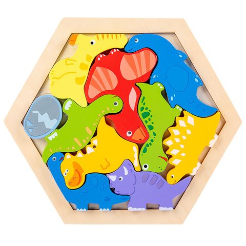 Cartoon Wooden 3d Children's Educational Toys Puzzle Model