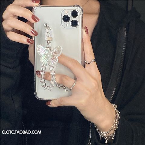 Fashion Butterfly Transparent Resin   Phone Cases