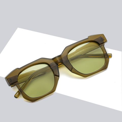 Quadratische Damen Sonnenbrille Aus Quadratischem Harz Mit Vollem Rahmen