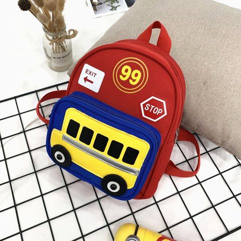 Impermeable 14 Pulgadas Coche Fiesta Mochila Para Niños