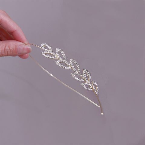Fashion Flower Bow Knot Alloy Plating Artificial Rhinestones Artificial Pearls Hair Band