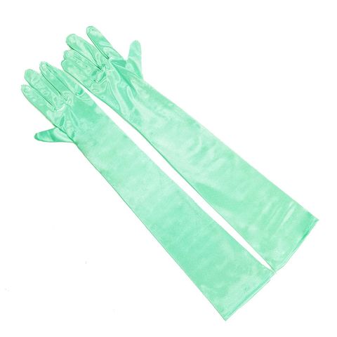 Women's Simple Style Solid Color Satin Gloves 1 Pair