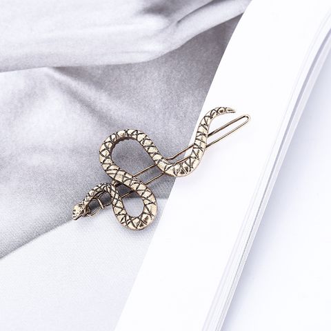 Fashion Snake Alloy Plating Hair Clip 1 Piece