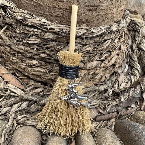 Car Pendant Witch Mini Broom Shaped Pendant Accessories Hanging Decorations